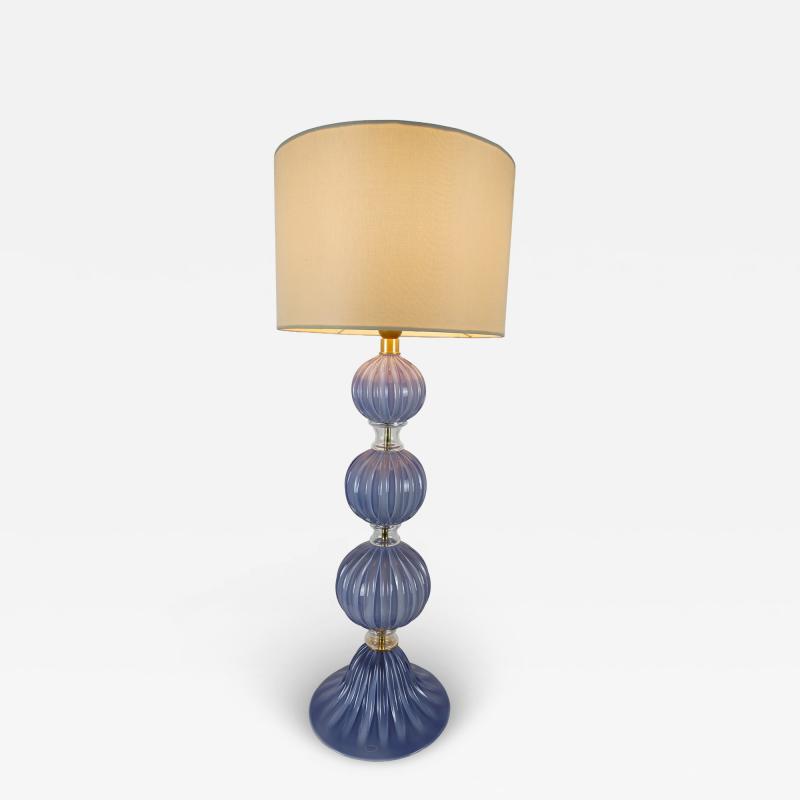  JL Light Style Three Spheres lavender Murano glass table lamp