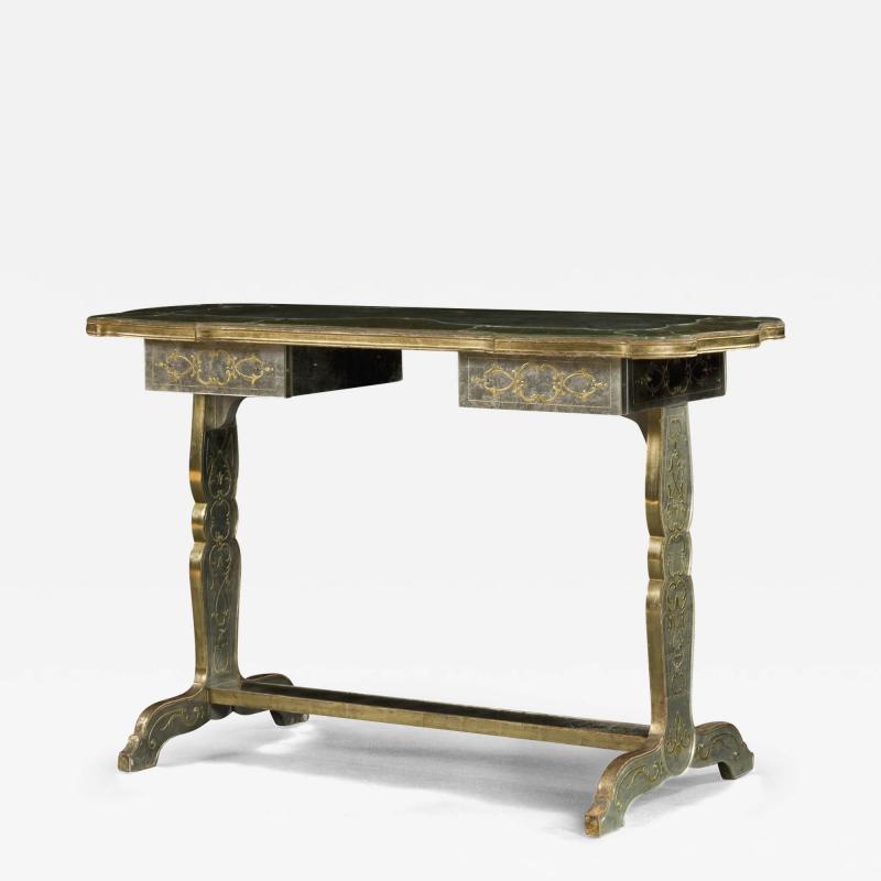  JOSEF CANABAS 9751 AN ELEGANT ENGRAVED GLASS MOUNTED CENTER TABLE