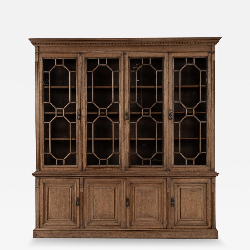  James Shoolbred Co 19th Century Oak Bookcase