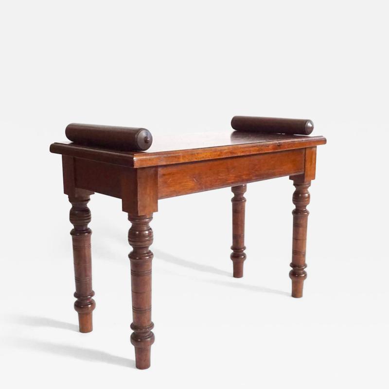  Jas Shoolbred Co English Aesthetic Movement Petite Chestnut Hall Bench or Window Seat circa 1880