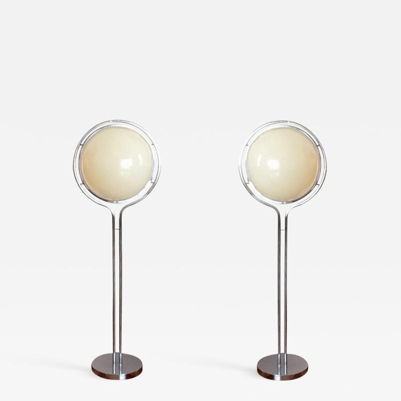  Jean Pierre Garrault Henri Delord Pair of floor lamps Garrault Delord 1971