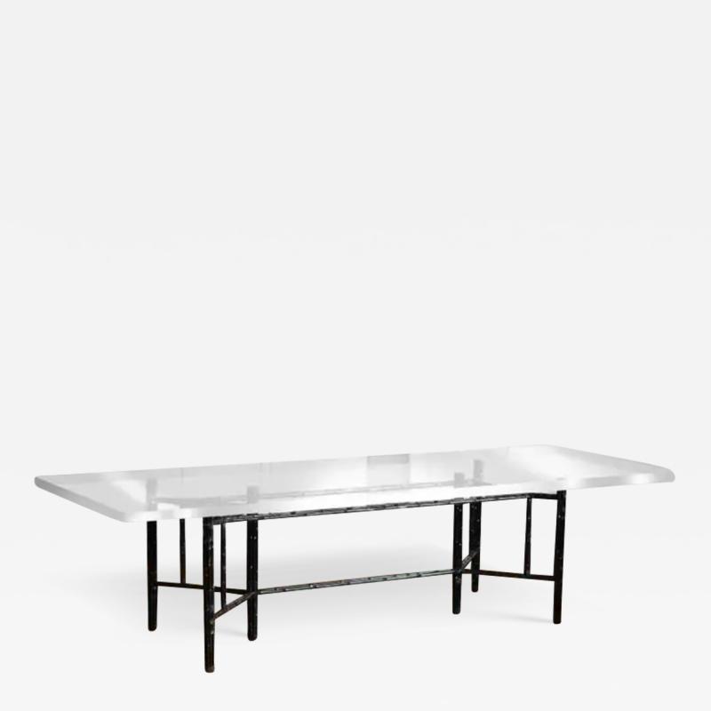  John Elinor McGuire Mc Guire table set with 12 Mc Guire 70s chairs