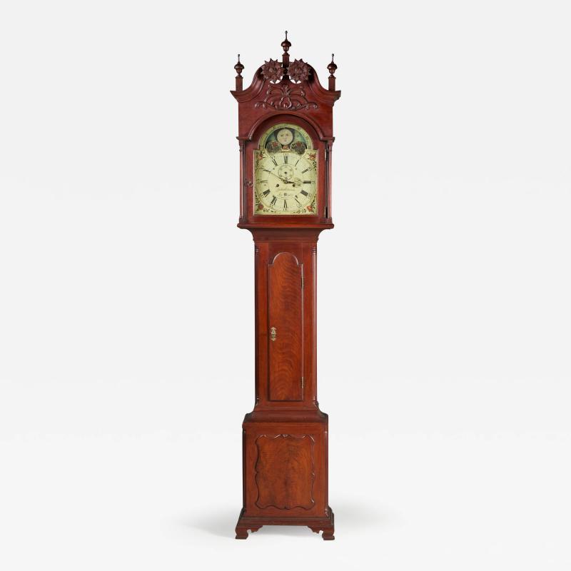  John Gottleib Eberman Tall Case Clock by John Gottleib Eberman of Lancaster Pennsylvania