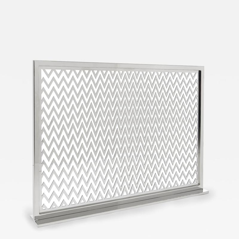  John Lyle Design Chevron Fire Screen
