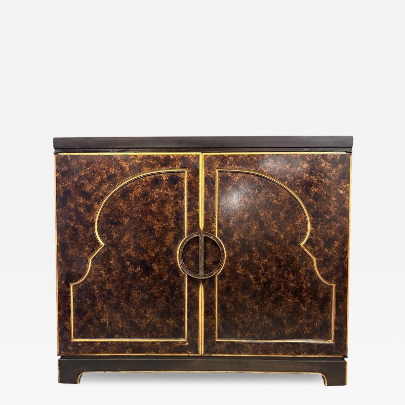  John Widdicomb Co Widdicomb Furniture Co 1970s John Widdicomb Commode in A Faux Tortoise Shell Finish Mid Century