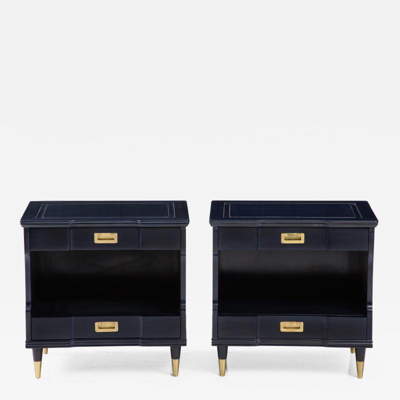  John Widdicomb Co Widdicomb Furniture Co John Widdicomb Midnight Blue Stained Nightstands