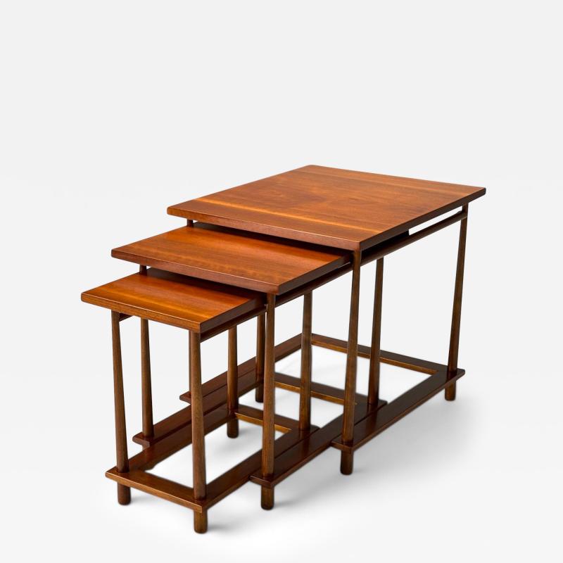  John Widdicomb Co Widdicomb Furniture Co T H Robsjohn Gibbings Widdicomb Mid Century Modern Nesting Tables USA 1950s