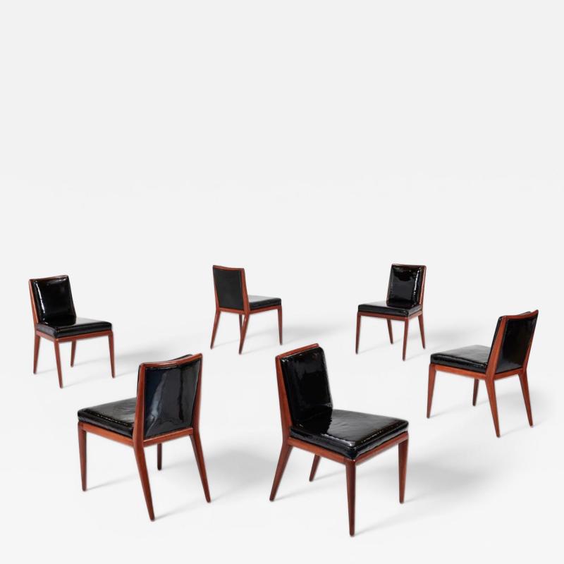  John Widdicomb Co Widdicomb Furniture Co T H Robsjohn Gibbings Widdicomb Mid Century Modern Six Dining Chairs Walnut