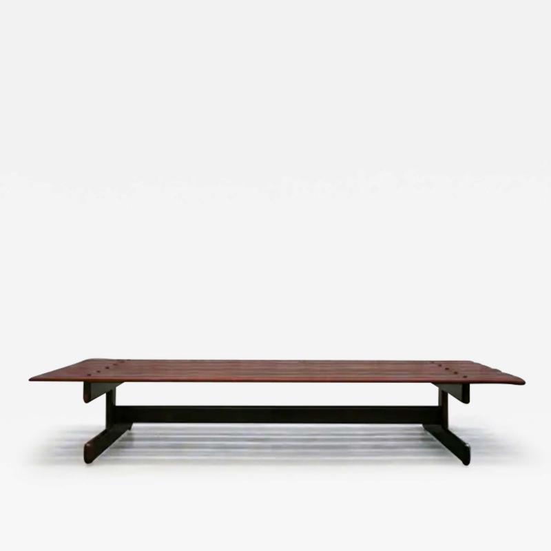  Jorge Jabour 1960s Brazilian Modern Bench in Hardwood by Jorge Jabour Mauad for M veis Cantu