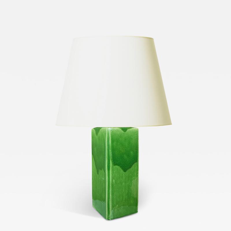  K hler Kahler Table Lamp in Kelly Green Glaze by K hler Keramik