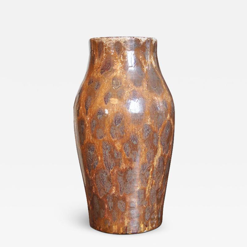  K hler Keramik Art Nouveau vase with luster leopard glazing by K hler Keramik