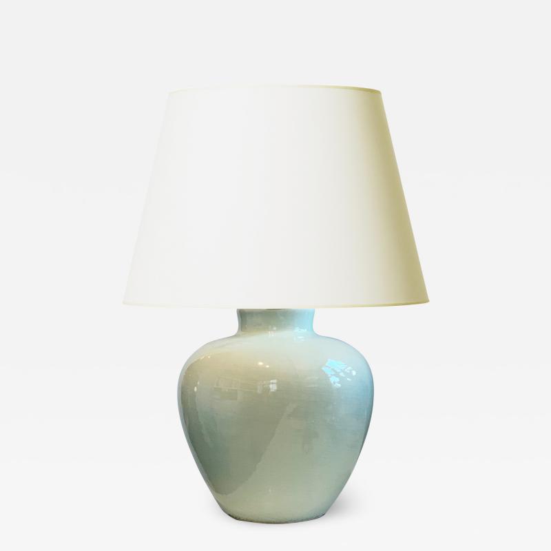  K ramos Exquisite Celadon Glazed Lamp by Keramos