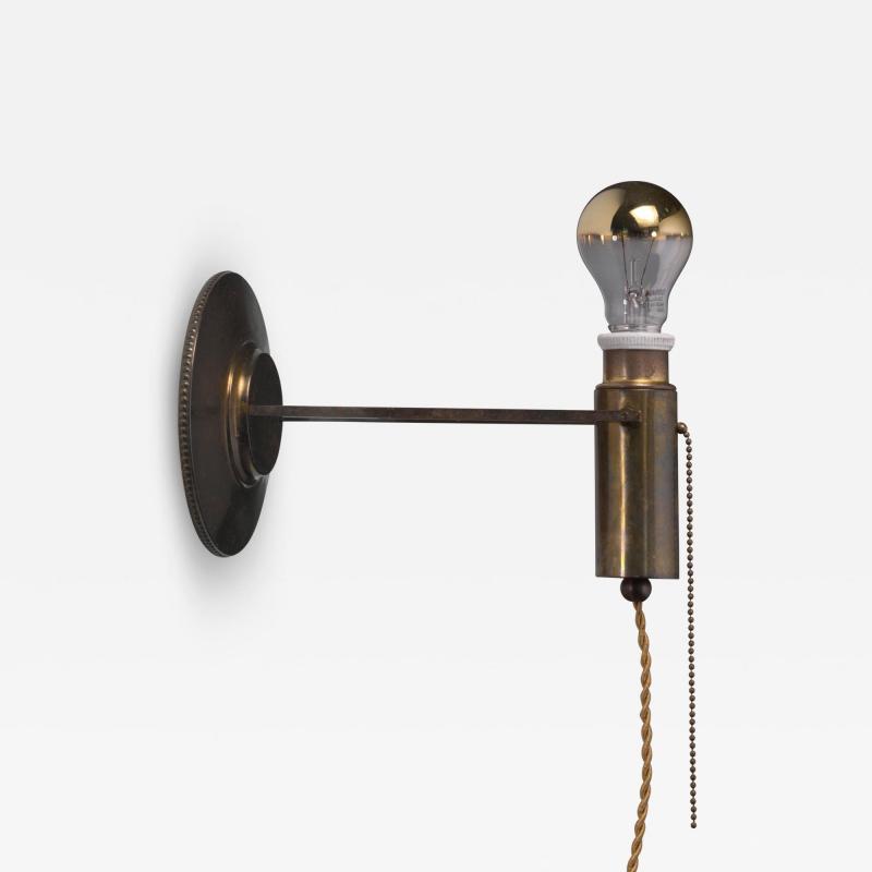  KORU HELSINKI Eino Schroderus brass wall lamp for Koru