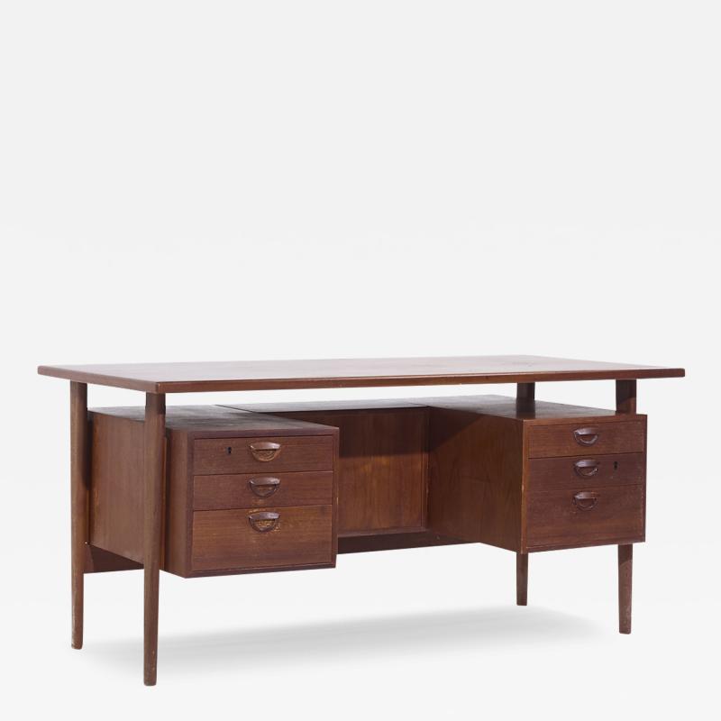  Kai Kristiasen Kai Kristiansen for FM M bler Model FM60 Mid Century Danish Teak Floating Desk