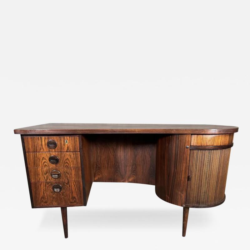  Kai Kristiasen Vintage Danish Mid Century Modern Rosewood Desk Model 54 by Kai Kristiansen