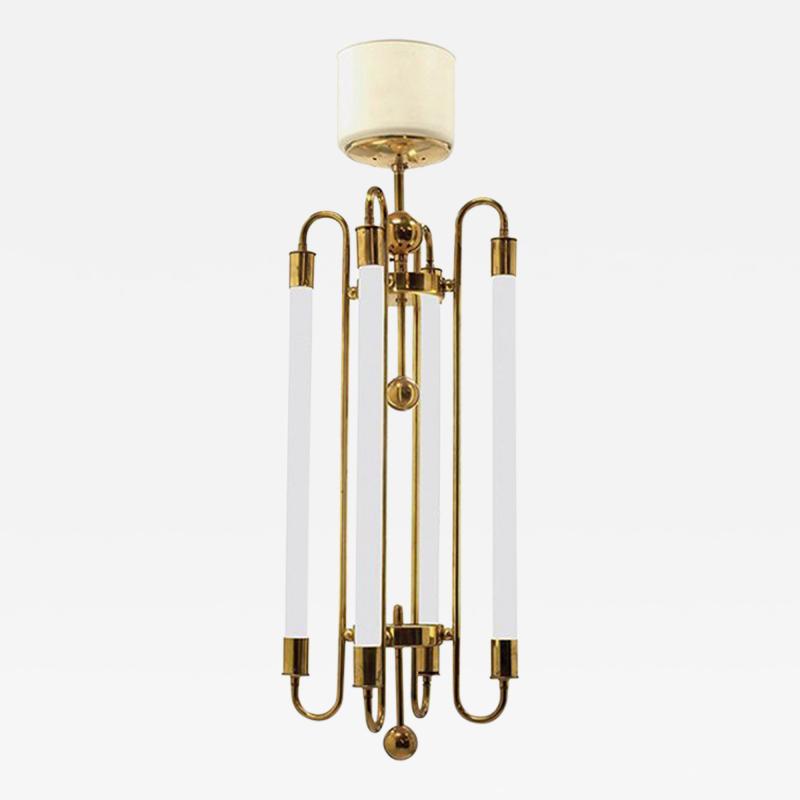  Kaiser Leuchten Brass Chandelier by Kaiser