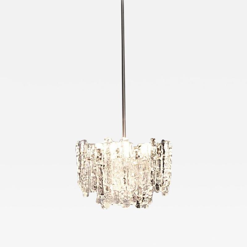  Kalmar Lighting Kalmar Austria Icicle Ice Glass Viennese Chandelier from the 1960s