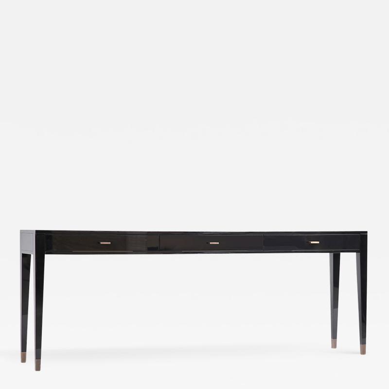  Kanttari Modern console in high gloss and aged brass