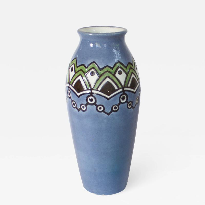  Karlsruher Majolika Majolika Art Deco Vase Germany 1925