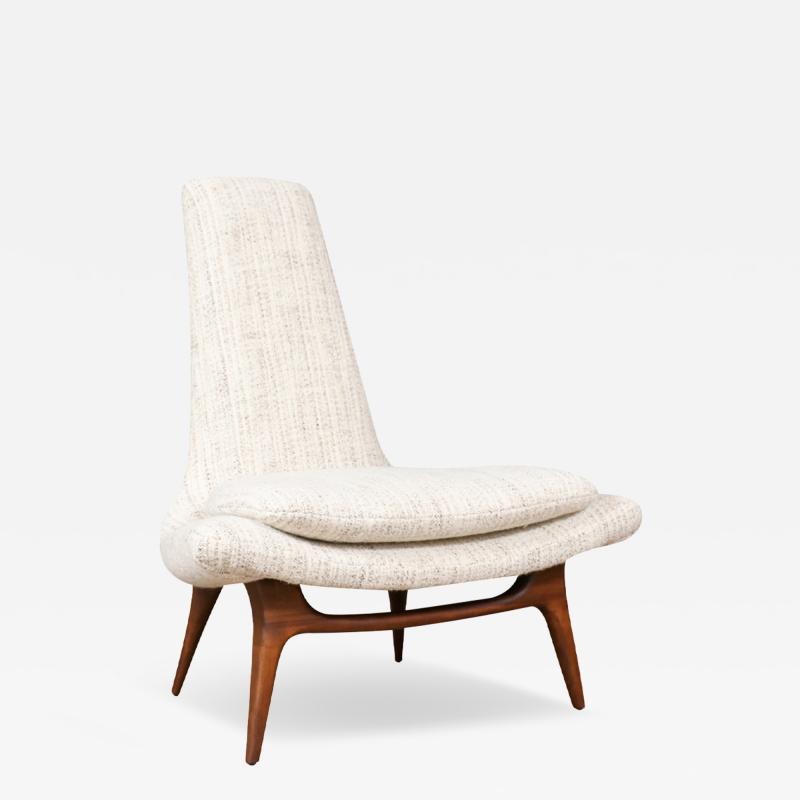  Karpen of California California Modern Sculptural High Back Lounge Chair by Karen of CA