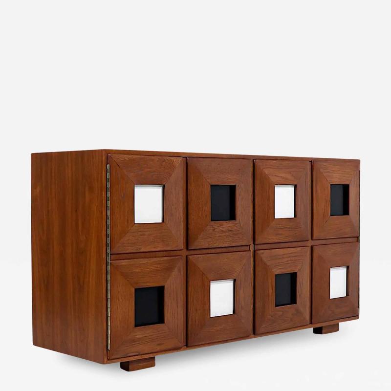  Karpen of California Karpen of California Two Tone Lacquered Walnut Credenza