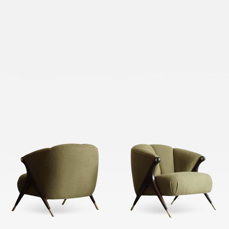  Karpen of California Set of Lounge Chairs by Karpen of California C 1950s