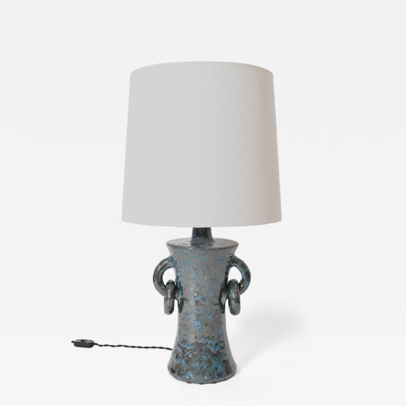  Kasa blue handles ceramic lamp 32cm Barracuda Edition 