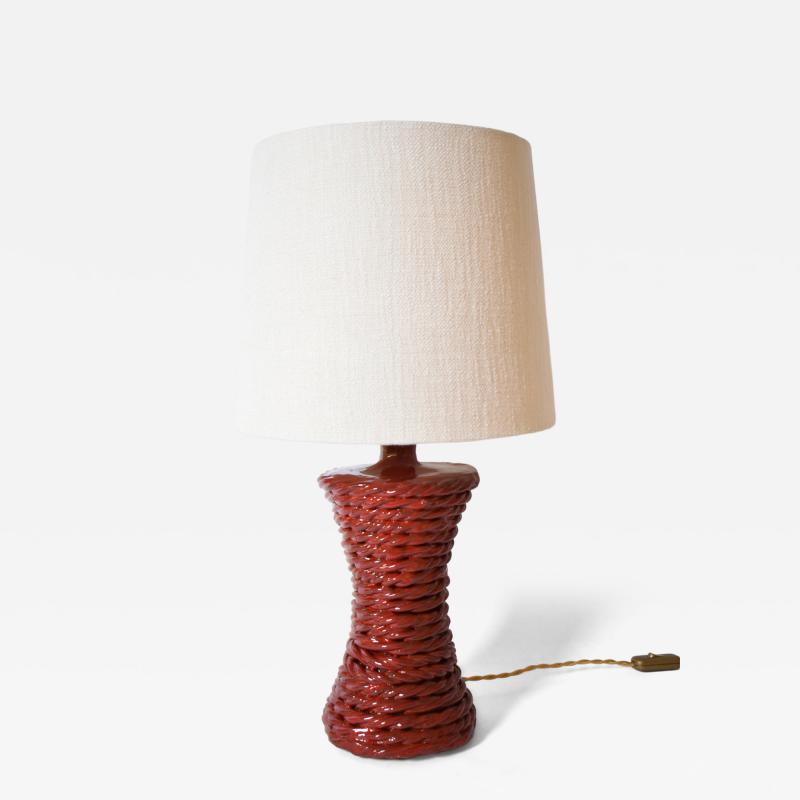  Kasa red rope ceramic lamp 32cm Barracuda Edition 