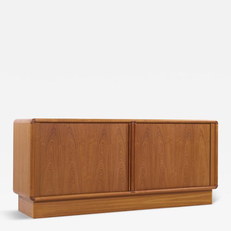  Kibaek Mobelfabrik Kibaek Mobelfabrik Mid Century Danish Teak Tambour Door Credenza