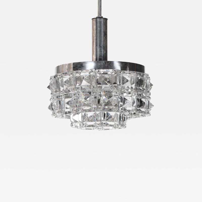  Kinkeldey Kinkeldey Faceted Square Prism Chandelier