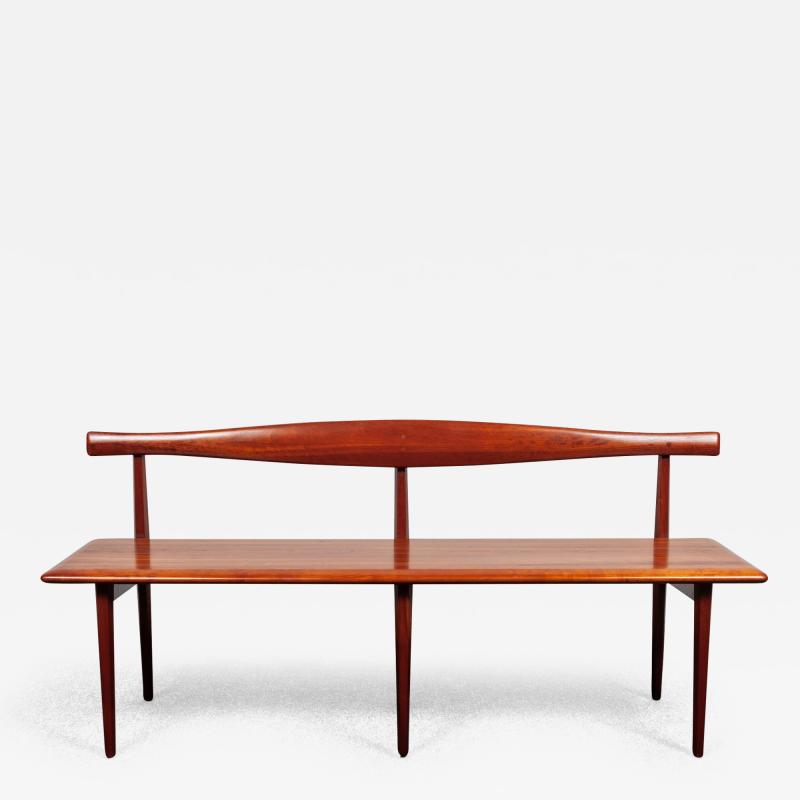  Kipp Stewart Stewart McDougall Vintage Cherrywood Cow Horn Bench by Kipp Stewart and Stewart MacDougall