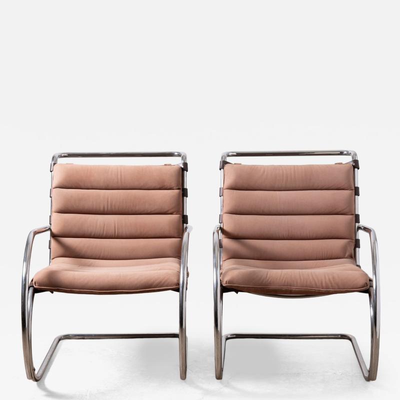  Knoll MR Lounge Chairs by Ludwig Mies van der Rhoe for Knoll