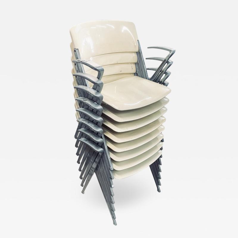  Knoll Nine Stackable Knoll Office Chairs Ergonomic Modern Design Plastic Metal