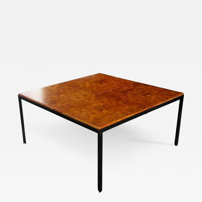  Knoll Vintage Midcentury Knoll Style Burled Top Coffee Table