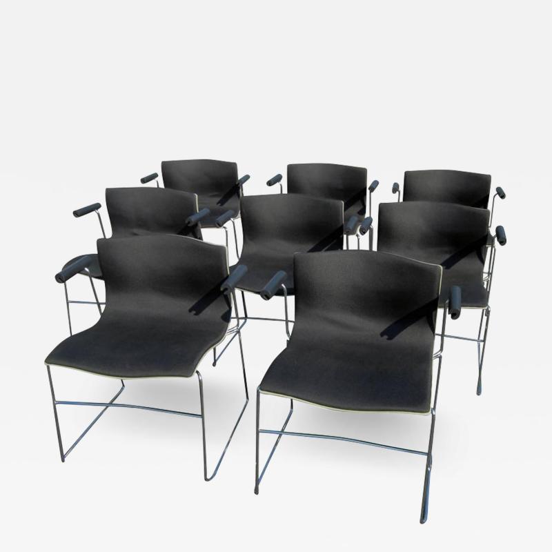  Knoll Vintage Set of Eight Handkerchief Armchairs by Vignelli for Knoll