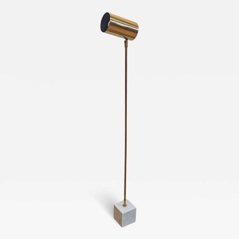  Koch Lowy Koch Lowy OMI Brass Marble Floor Lamp