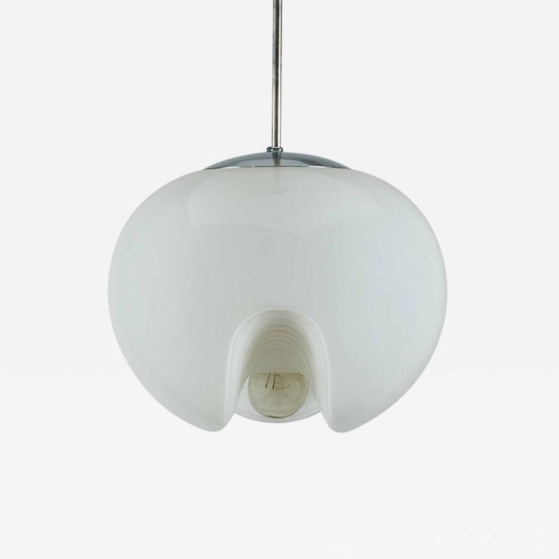  Koch Lowy Large Milk Glass Koch and Lowy Pendant