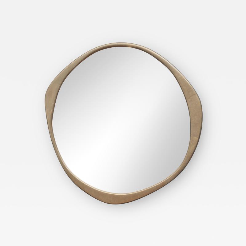  Konekt A Cepa Cast Bronze Wall Mirror by Konekt