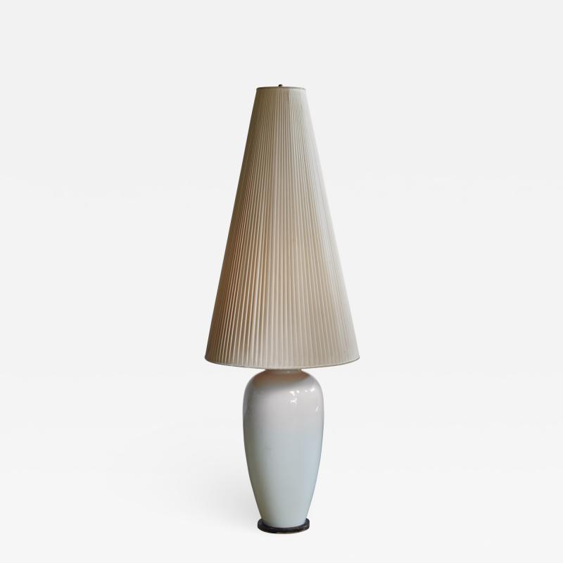  Konigliche Porzellan Manufaktur KPM White porcelain table or floor lamp by KPM Germany 1950s