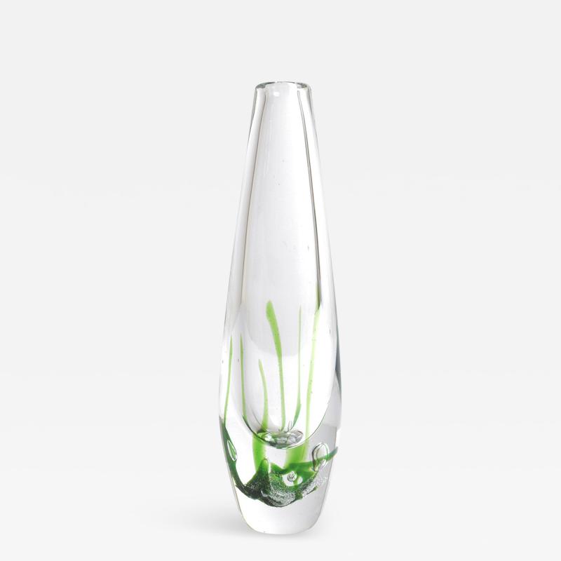  Kosta VICKE LINDSTRAND SEAWEED SERIES GLASS VASE FOR KOSTA Scandinavian modern