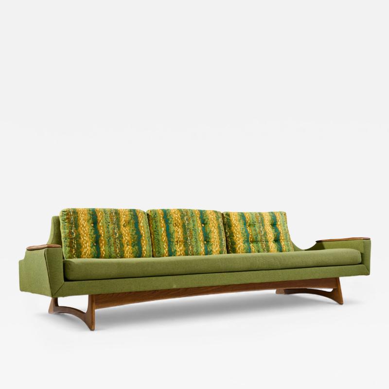  Kroehler Mfg Co Adrian Pearsall Style Kroehler American Leisure Mid Century Sofa Walnut Sofa