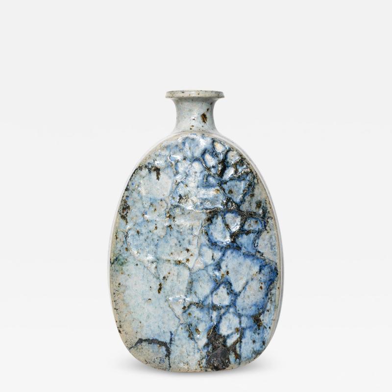  Krukmakaren OVAR NILSSON TEXTURED GLAZED STONEWARE VASE KRUKMAKAREN H GAN S SWEDEN 