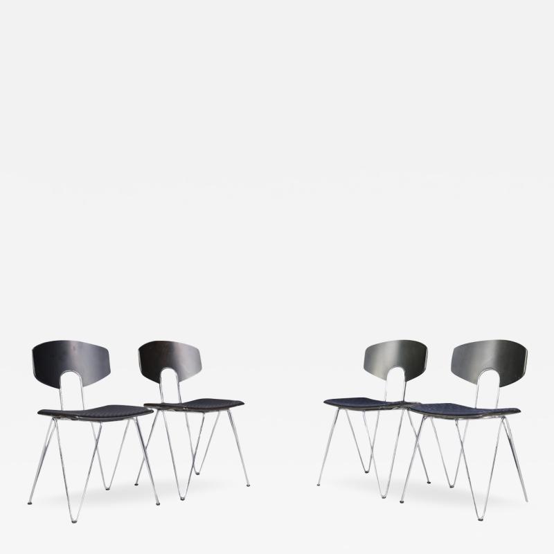  Kusch Co Set four 1970s Walter Leeman chairs for Kusch Co