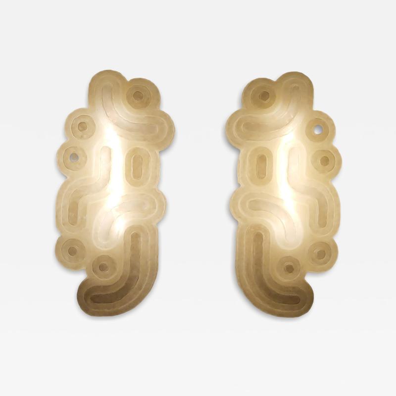  LAS NIMAS ANACRONOS pair of wall light sculptures
