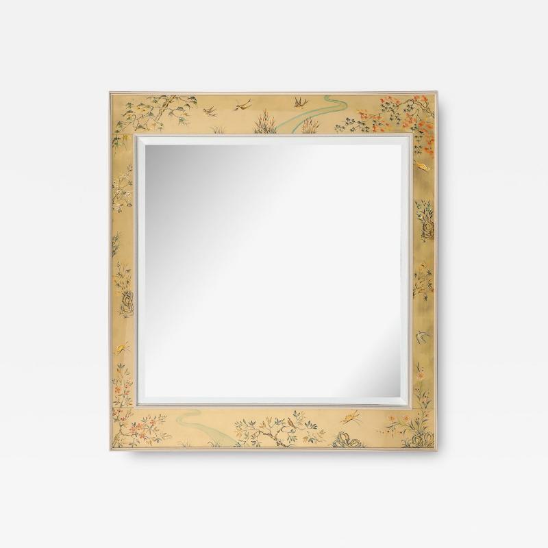  La Barge La Barge Gold Leaf Eglomise Border Mirror