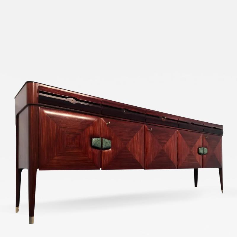  La Permanente Mobili Cant Italian Mid Century Sideboard with Marble Handles by Vittorio Dassi 1950