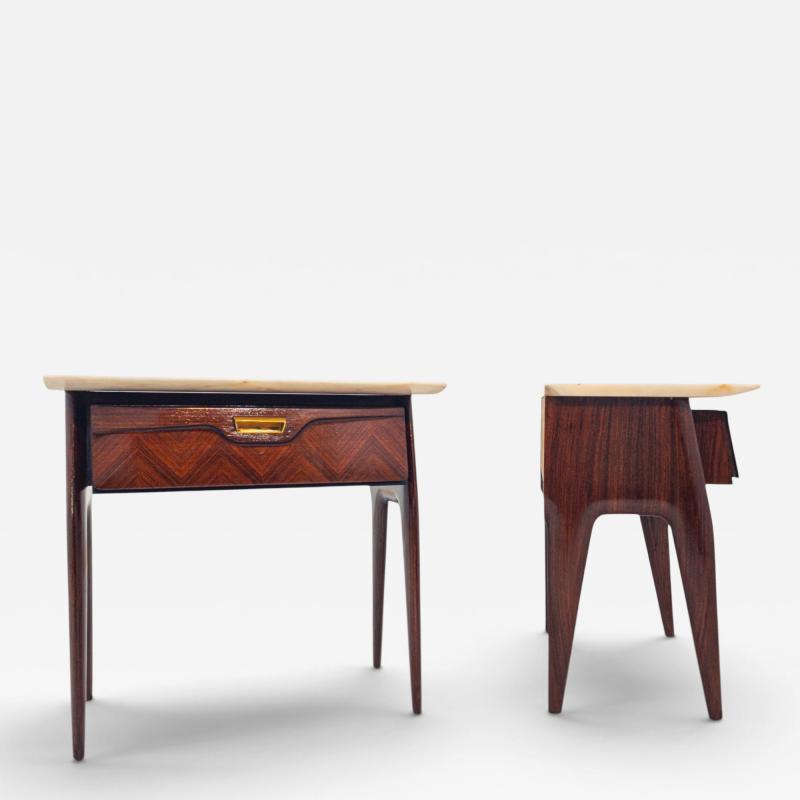  La Permanente Mobili Cant Mid Century Bedside Tables or Night Stands by La Permanente Mobili Cant 1950s