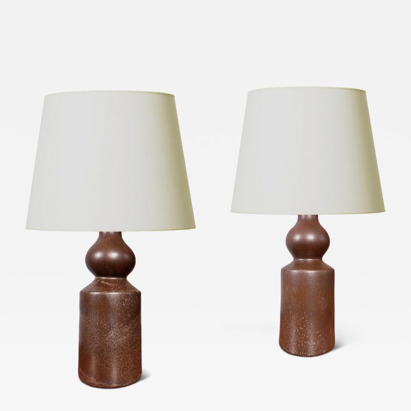  Laholm Keramik Pair of Table Lamps by Laholm Keramik