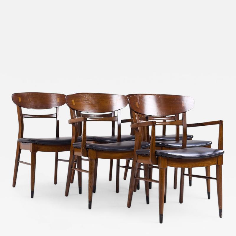  Lane Acclaim Lane Acclaim Mid Century Walnut Dining Chairs Set of 6