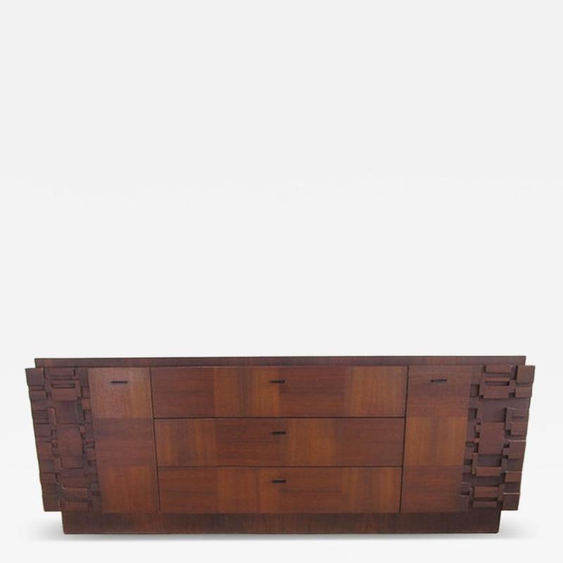  Lane Furniture American Modern Mahogany Dresser Lane
